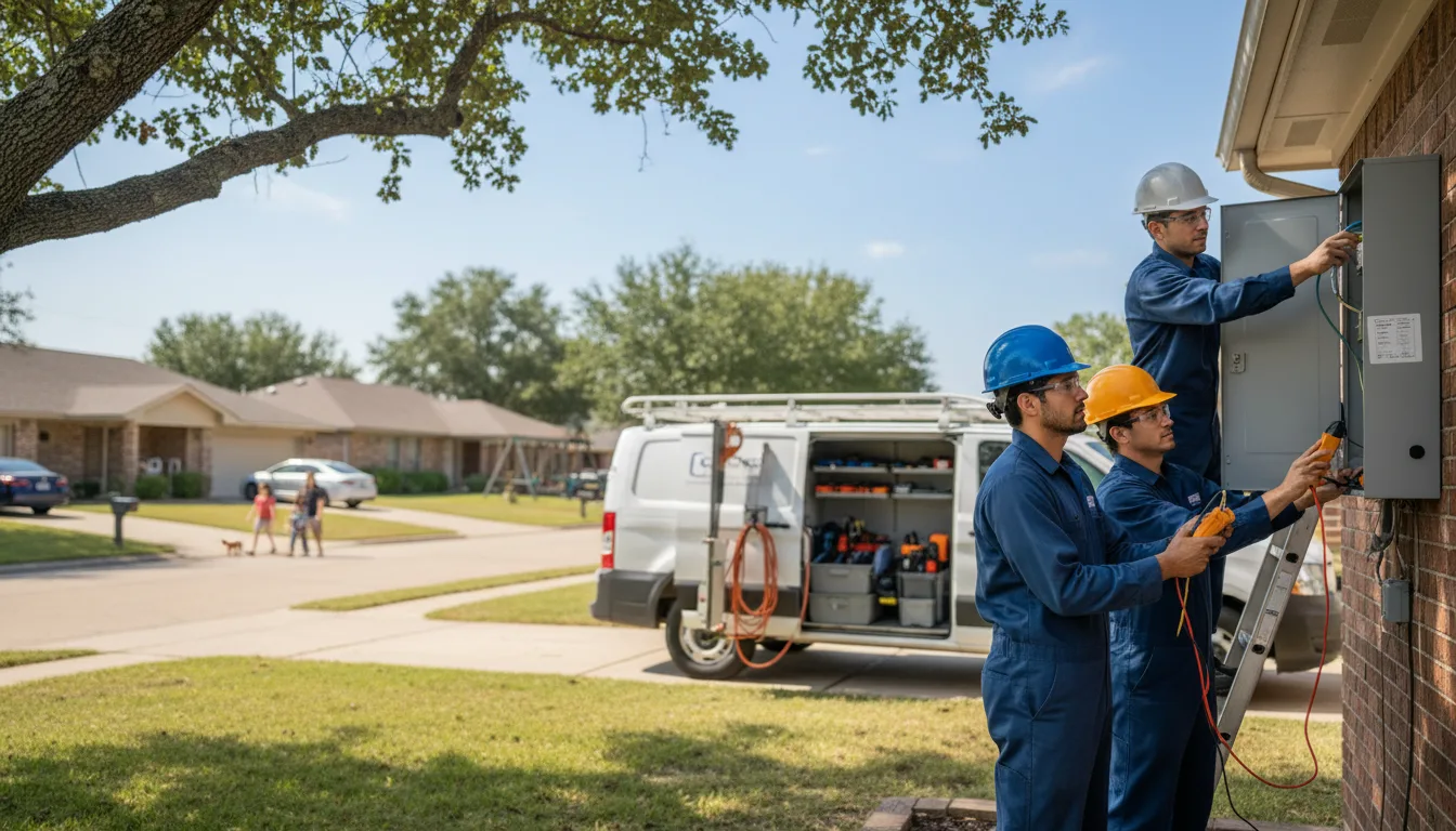 Certified electrician providing emergency electrical services in Colfax, WI